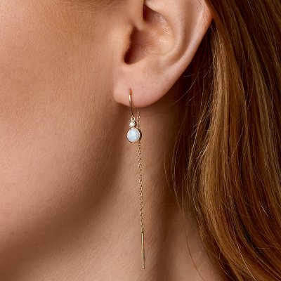 Aurora Earring - White Opal