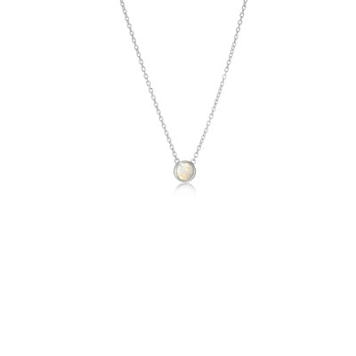 Aurora Necklace - White Opal