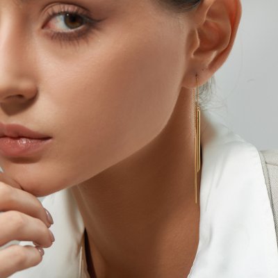 Large Chopstick Earring