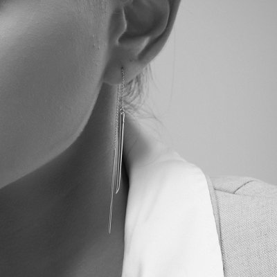 Large Chopstick Earring