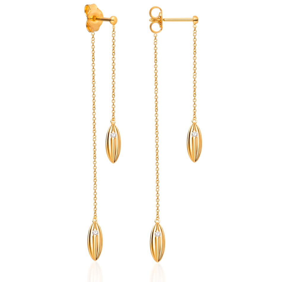 Double Rice Earrings