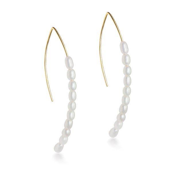 Long Pearl Earrings