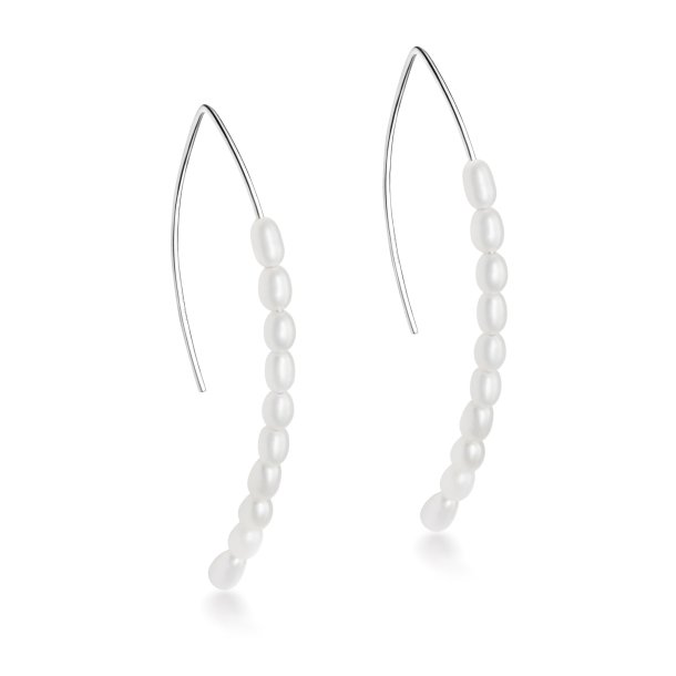 Long Pearl Earrings