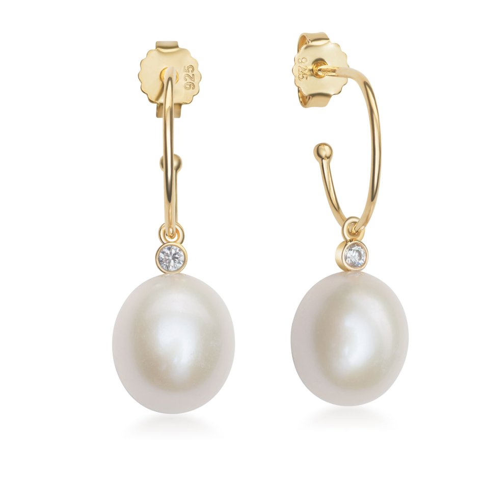 Drop Pearl Earrings
