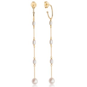 Pearl Earrings with chain
