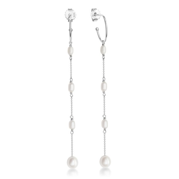 Pearl Earrings with chain