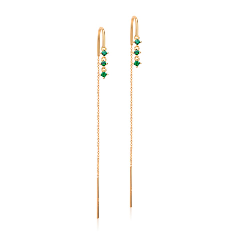 Harmony Earrings with chain