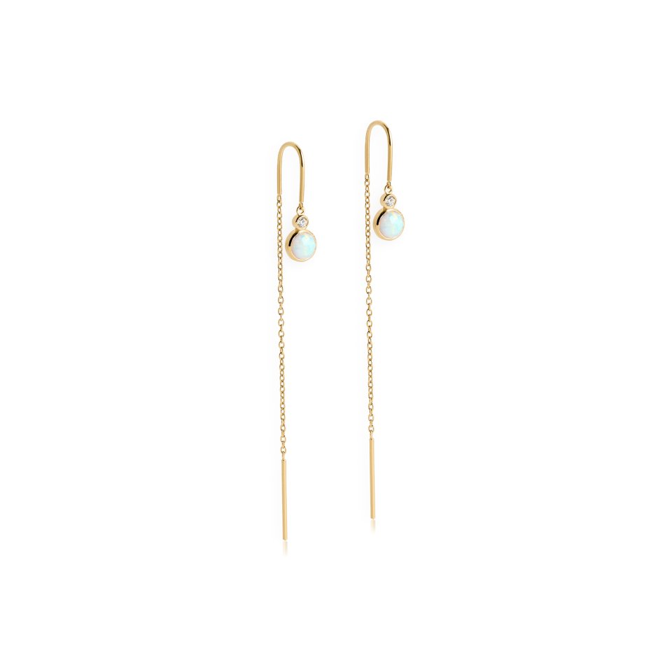 Aurora Earring - White Opal