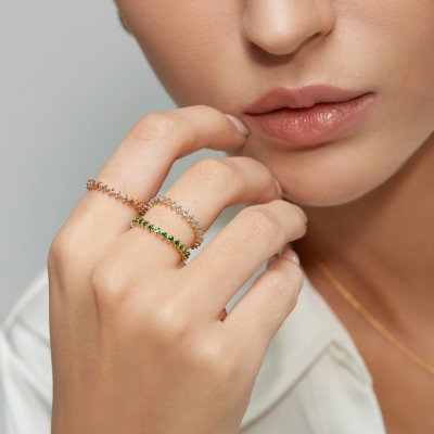 Aquamarina Harmony Ring