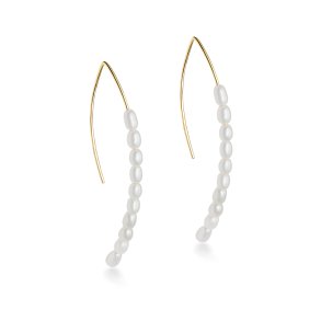 Long Pearl Earrings