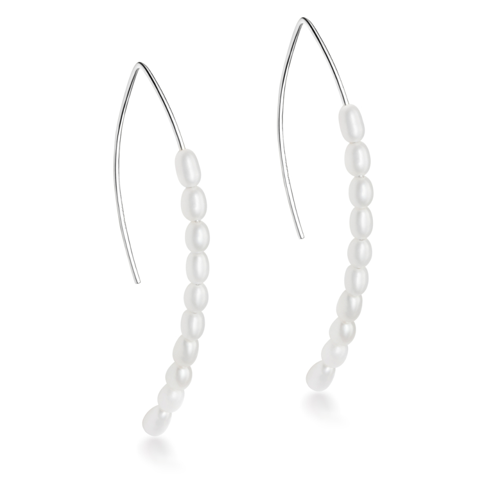 Long Pearl Earrings