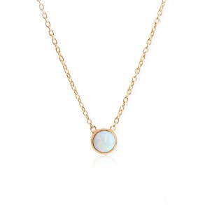 Aurora Necklace - White Opal