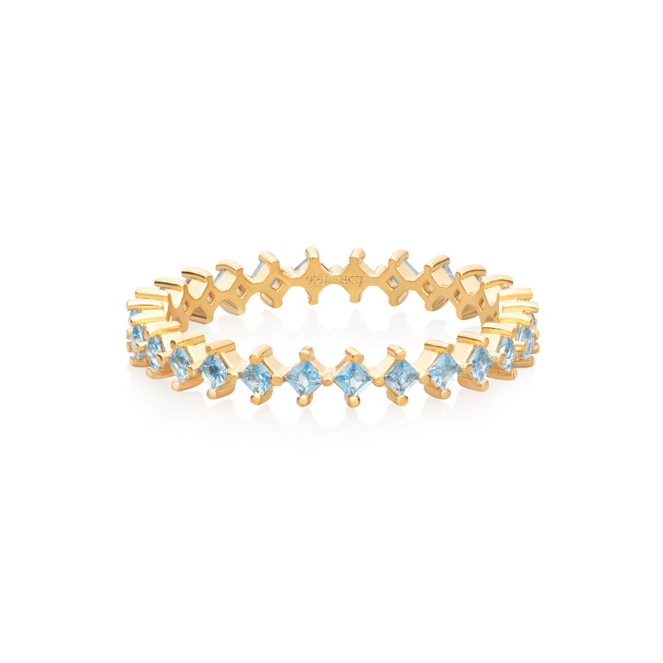 Aquamarina Harmony Ring