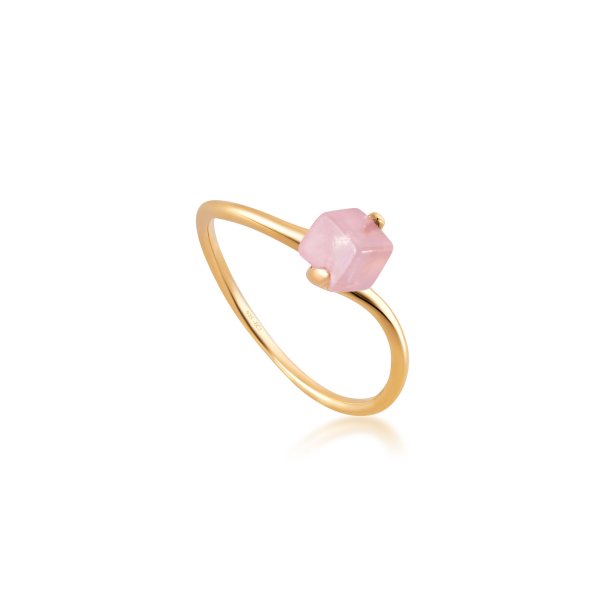 Rose Quartz  Harmony Ring