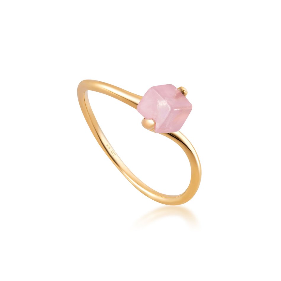 Rose Quartz  Harmony Ring