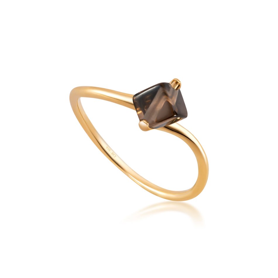 Smoky quartz Harmony ring