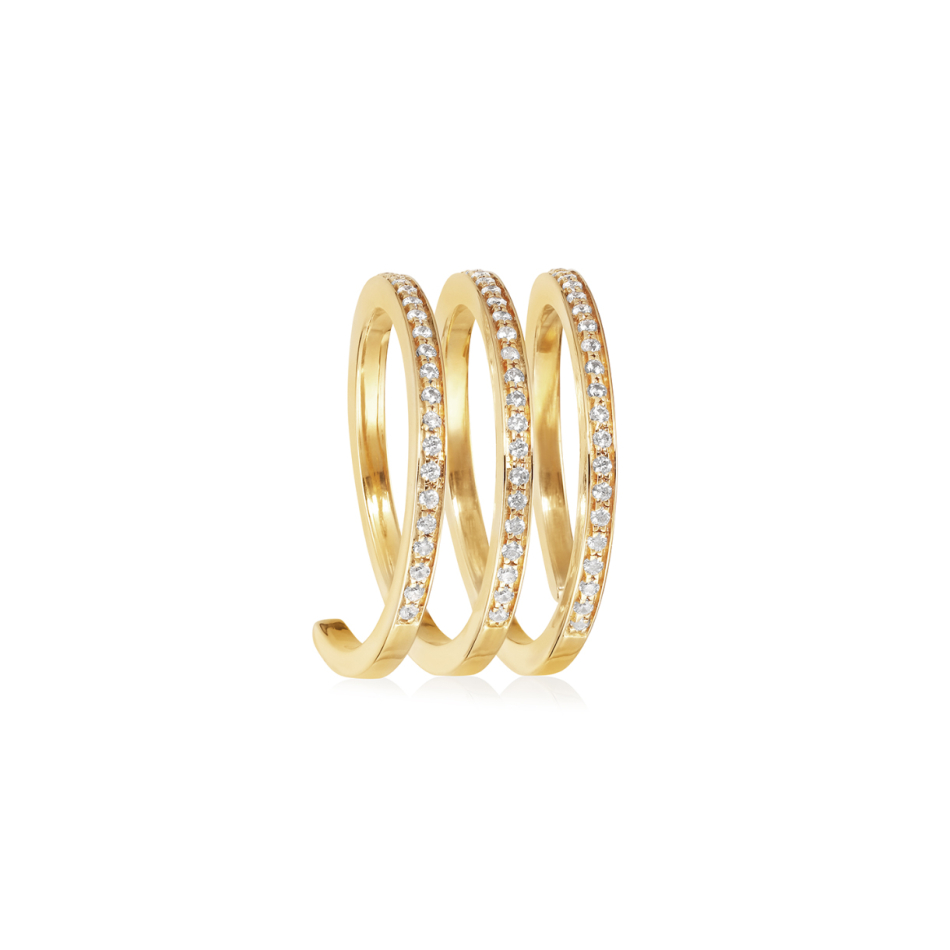 Triple Waves ring